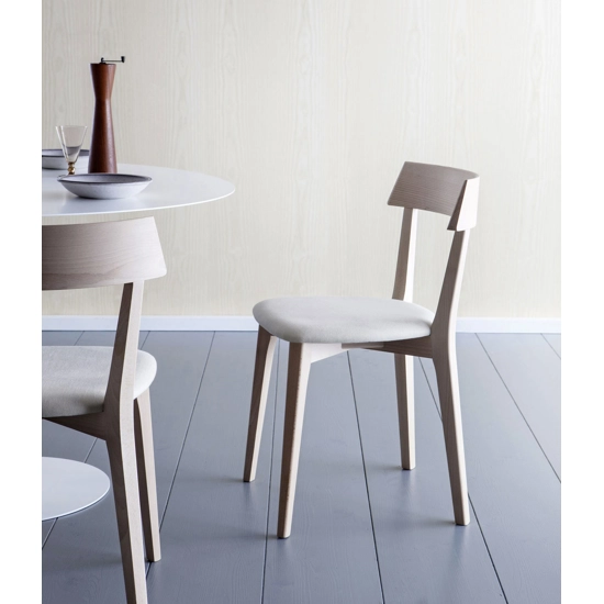 Ariston Imbottita Sedie in legno moderne Origins 1971 1