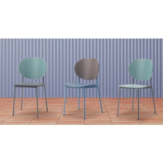 Coco Metallo - Imbottita Sedie in legno moderne Origins 1971 10