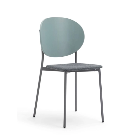 Coco Metallo - Imbottita Sedie in legno moderne Origins 1971 2