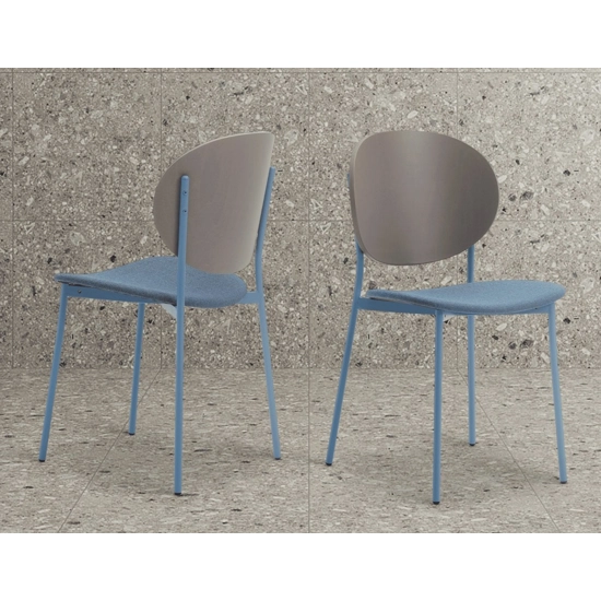 Coco Metallo - Imbottita Sedie in legno moderne Origins 1971 5