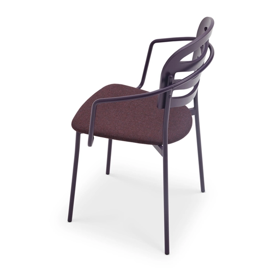 Farah Metallo - Imbottita con Braccioli Sedie in metallo Origins 1971 1