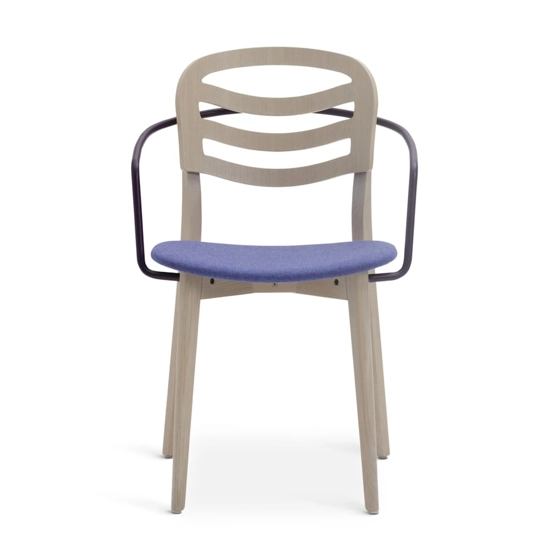 Farah Legno - Imbottita con Braccioli Sedie in legno moderne Origins 1971 4