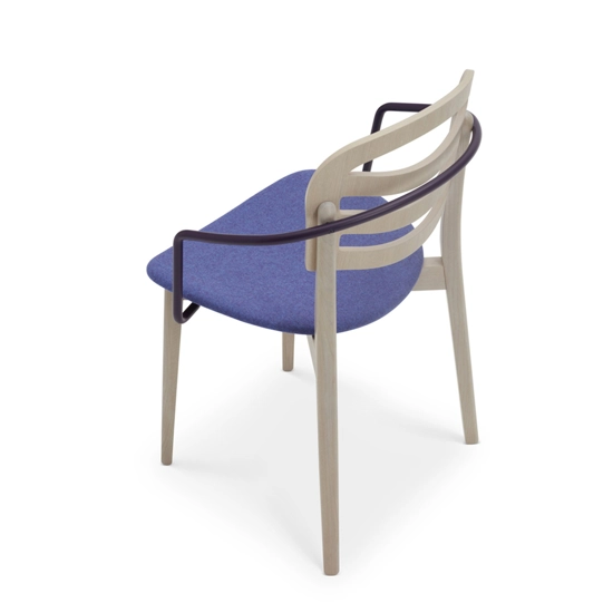 Farah Legno - Imbottita con Braccioli Sedie in legno moderne Origins 1971 7