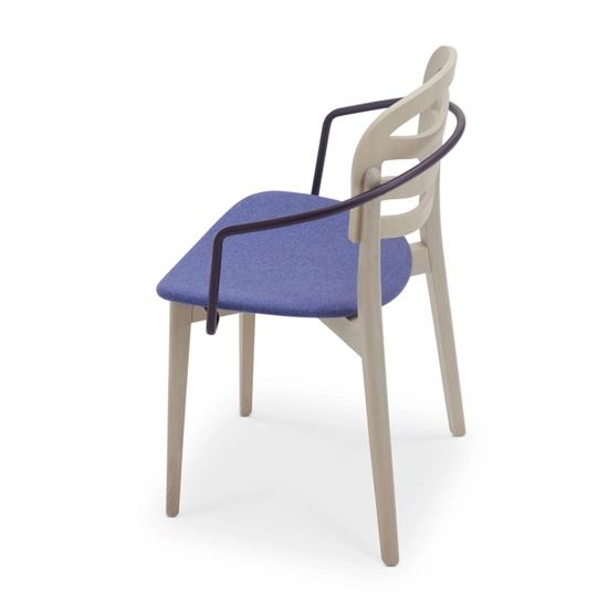 Farah Legno - Imbottita con Braccioli Sedie in legno moderne Origins 1971 8