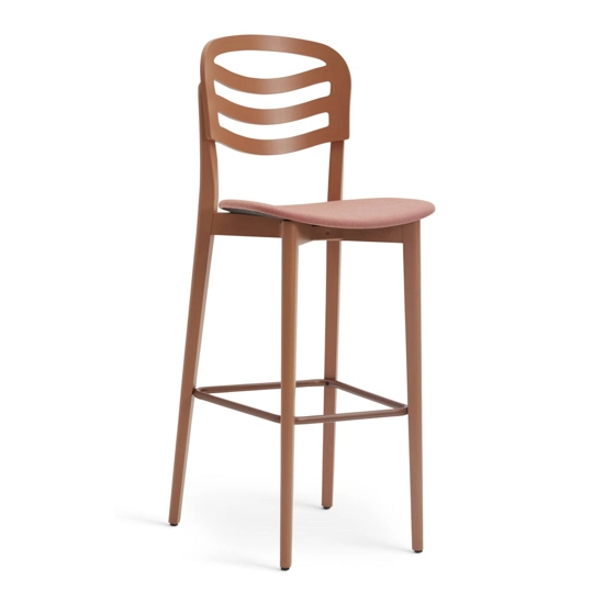 Farah Sgabello Legno - Imbottito Sgabelli in legno Origins 1971 4