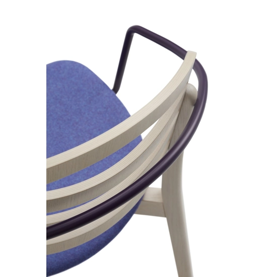 Farah Legno - Imbottita con Braccioli Sedie in legno moderne Origins 1971 11