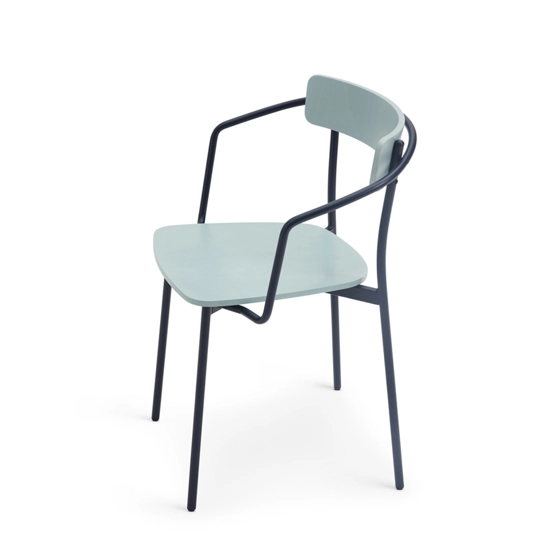 Kat Metallo con Braccioli Metal chairs Origins 1971 1