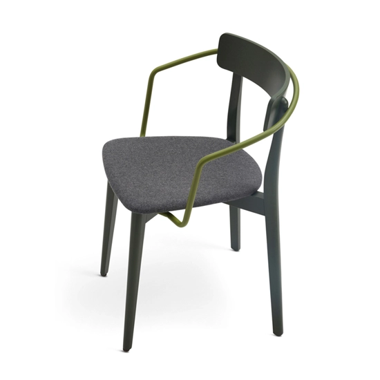 Kat Legno - Imbottita con Braccioli Modern wooden chairs Origins 1971 1