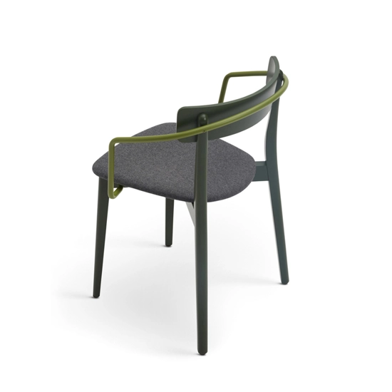 Kat Legno - Imbottita con Braccioli Modern wooden chairs Origins 1971 2