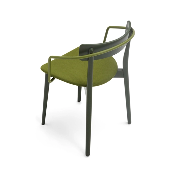 Kat Legno - Imbottita con Braccioli Modern wooden chairs Origins 1971 6