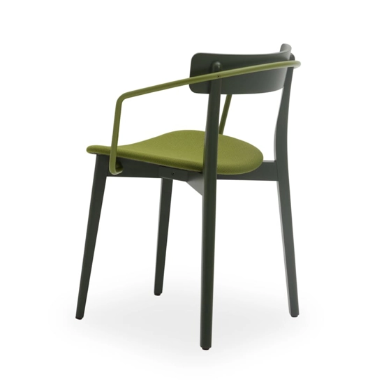 Kat Legno - Imbottita con Braccioli Modern wooden chairs Origins 1971 7