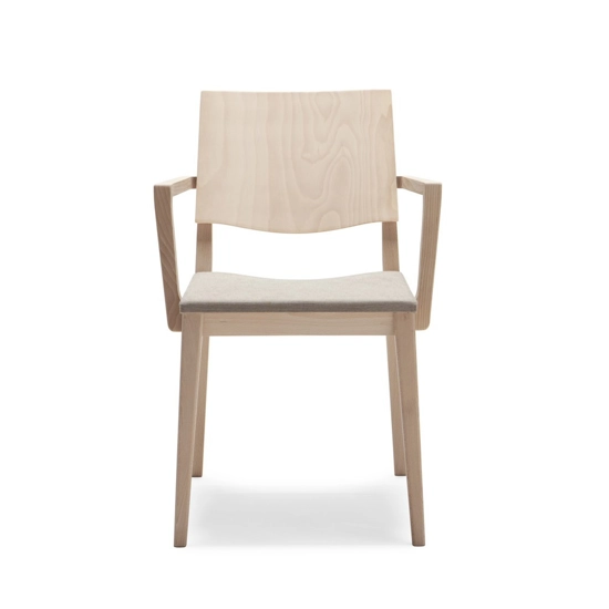 Maxim Imbottita Braccioli Sedie in legno moderne Origins 1971 1