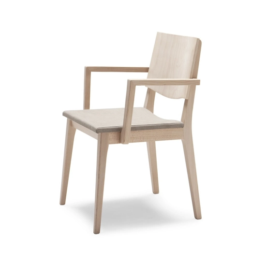 Maxim Imbottita Braccioli Sedie in legno moderne Origins 1971
