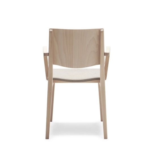 Maxim Imbottita Braccioli Sedie in legno moderne Origins 1971 3