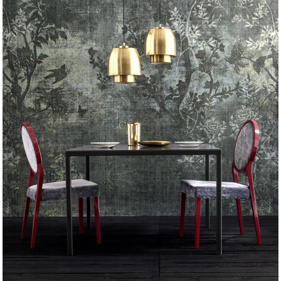 Medaillon Sedie in legno moderne Origins 1971