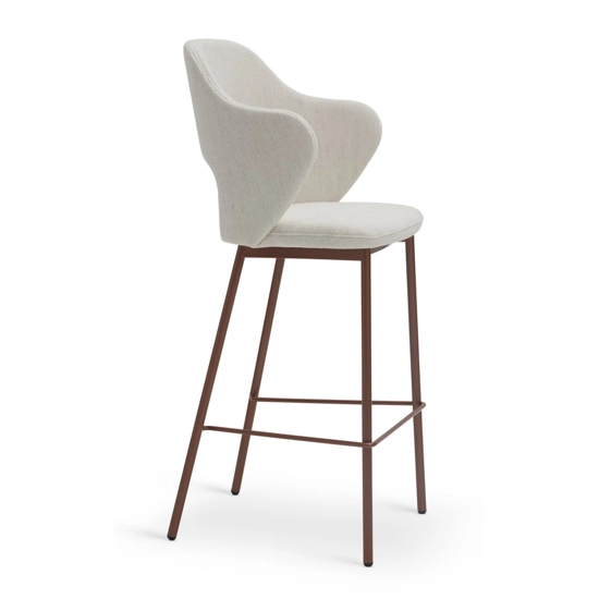 Quinn Sgabello Metallo Upholstered stools Origins 1971 2