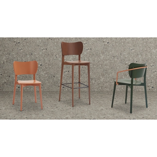 Rami Legno - Imbottita Modern wooden chairs Origins 1971 10