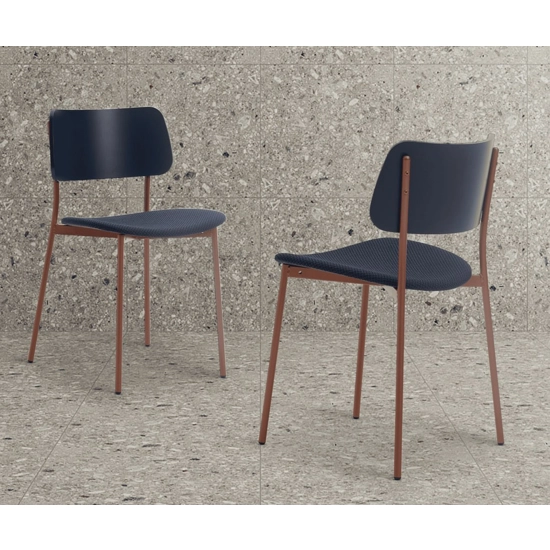 Tula Metallo - Imbottita Sedie in legno moderne Origins 1971 4