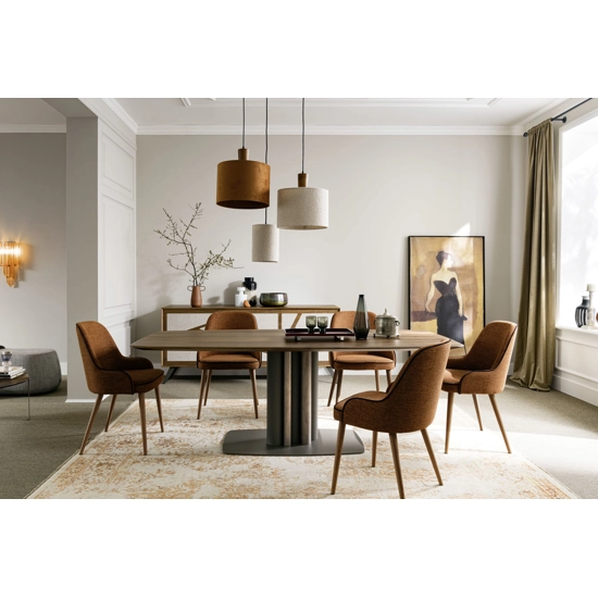 Cannes 200x105 - Piano Ovalizzato Tavoli moderni Altacorte 1