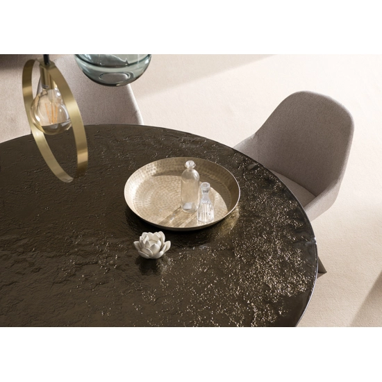 Gemini ø120 - Piano in Vetro Fuso Modern tables Altacorte 1