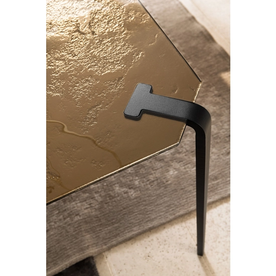 Tavolo LIO 220x100 - Piano in Vetro Fuso Tavoli in vetro e cristallo Altacorte 1