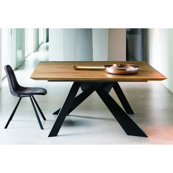 Metal 180x100 - Piano Legno Tavoli moderni Altacorte 3