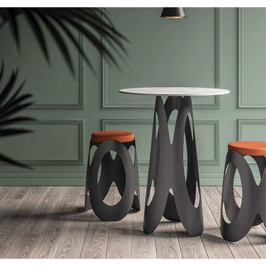 Stool 000 H45 Metal stools Ambiance Italia 1