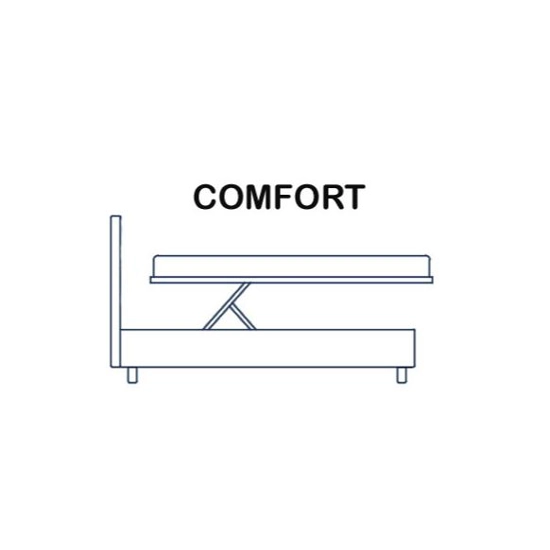 Topazio Ø18 H27 - Contenitore Folding Box Comfort - rete 160x200 Letti imbottiti Bontempi Letti 7