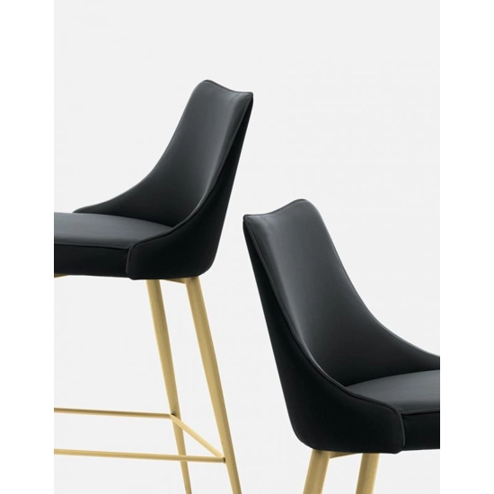 Clara Sgabello alto Sgabelli in pelle ed ecopelle Bontempi 1