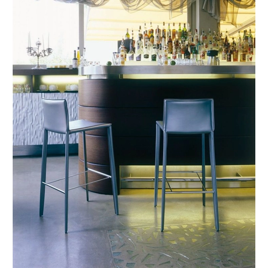 Linda Sgabello basso Sgabelli in pelle ed ecopelle Bontempi 2