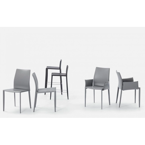 Linda Sgabello basso Sgabelli in pelle ed ecopelle Bontempi 4