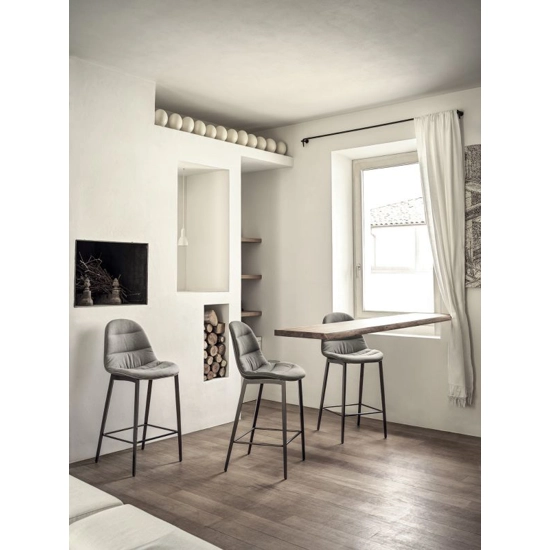 Mood Sgabello Imbottito Basso Sgabelli in metallo Bontempi 2