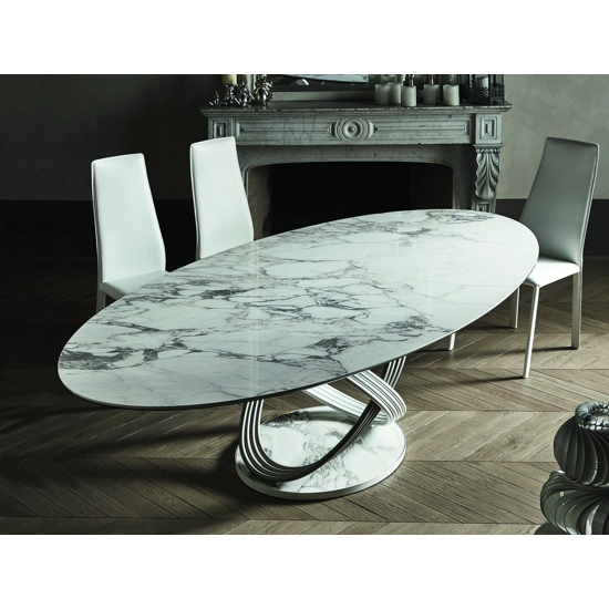 Fusion Elliptical 200x106 Fixed Modern tables Bontempi