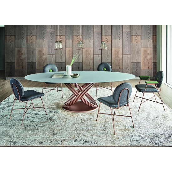 Fusion Elliptical 200x106 Fixed Modern tables Bontempi 3