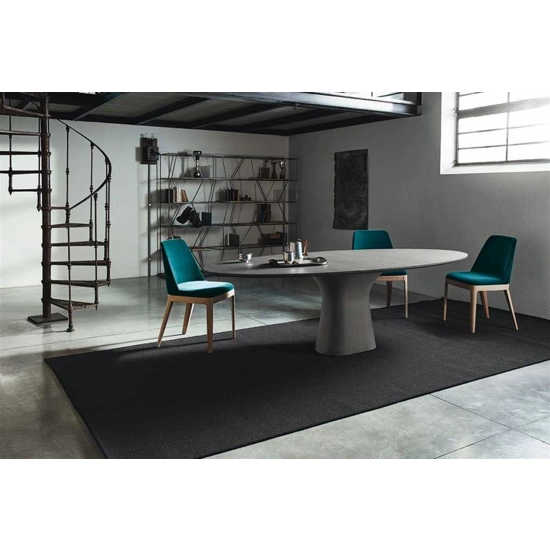 Podium 250x116 Elliptical top Modern tables Bontempi 3