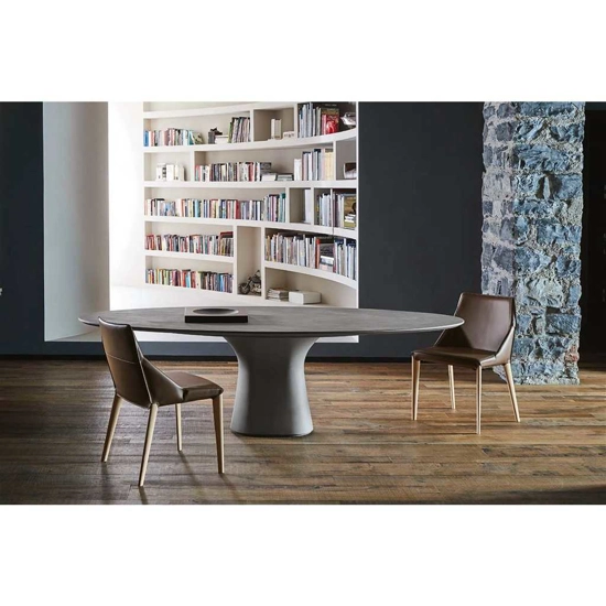 Podium 250x116 Elliptical top Modern tables Bontempi 8