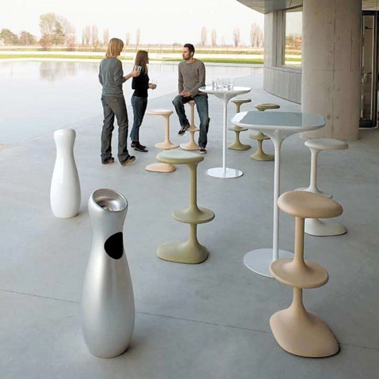 Fixed Kant Plastic stools Casamania 3