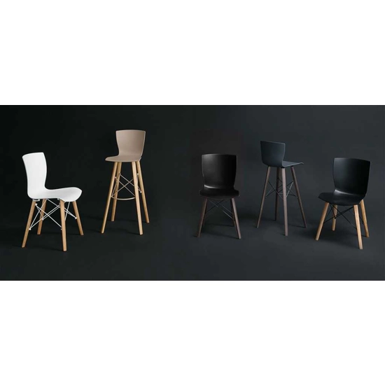 Rap Wood Sedie in plastica di design Colico 14