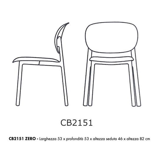 ZERO CB2151 Plastic chairs Connubia 4