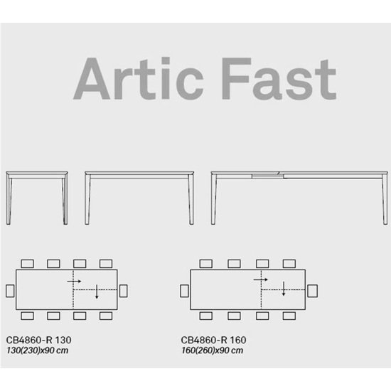 ARTIC FAST CB4860-R 160 Tavoli moderni Connubia 9