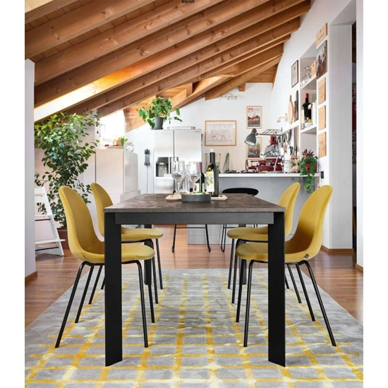 Baron 160x85 (220) CB4010-R Tavoli da soggiorno Connubia 3