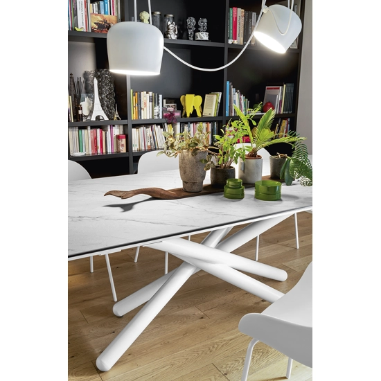 Duel CB4850-R 200 - 200x100 (250-300) Tavoli moderni Connubia 2