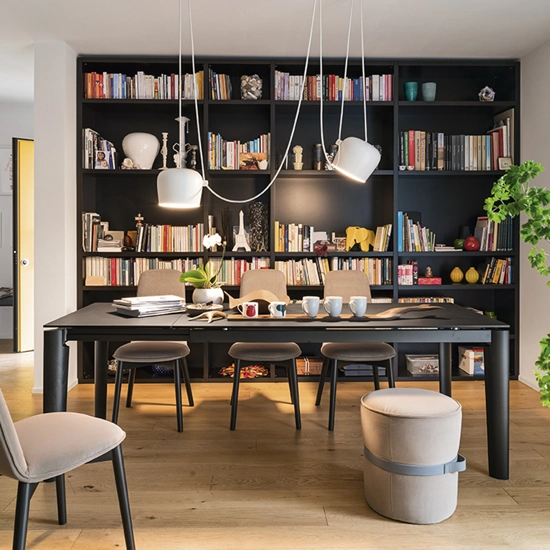 Lord 160x85 (220) - CB4832-R 160 - Gamba Legno Tavoli moderni Connubia 3