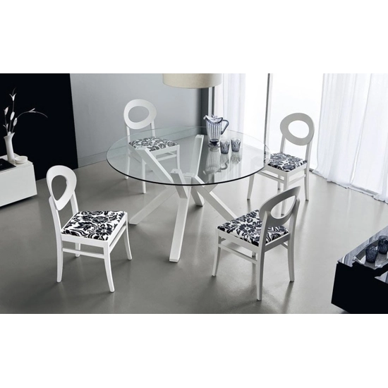 Mikado  CB4728 FD 120 - Vetro Modern tables Connubia 5