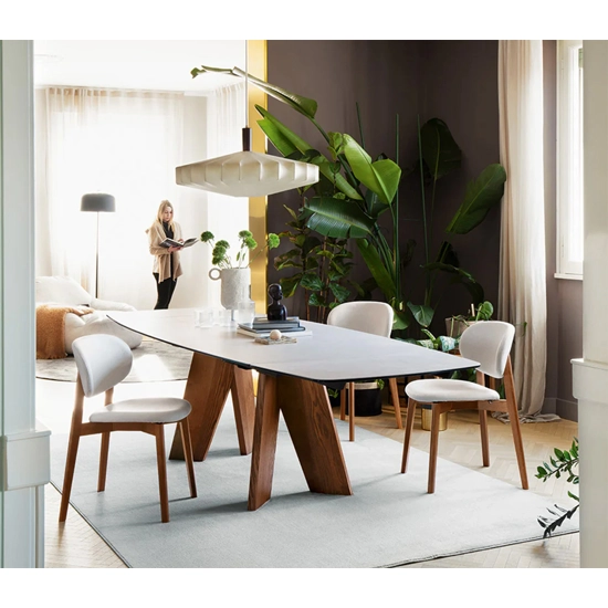 VICTOR CB4868 S 165 - Ovale allungabile Tavoli in ceramica Connubia