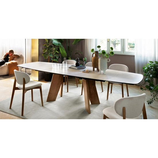 VICTOR CB4868 S 165 - Ovale allungabile Ceramic tables Connubia 2