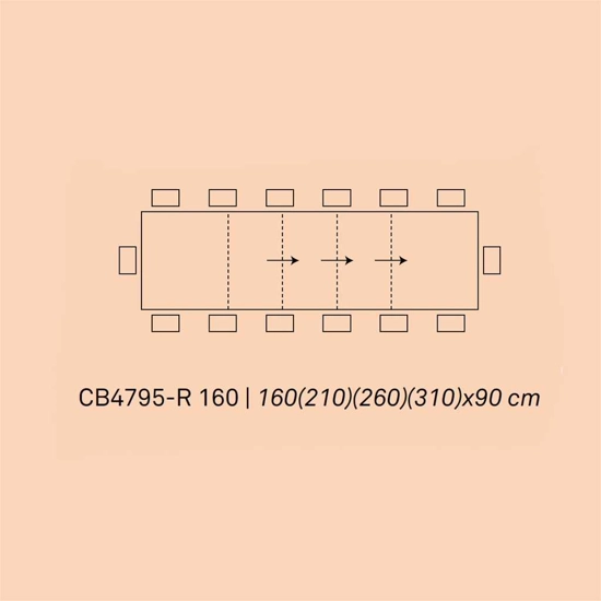Bold CB4795-R 160 Tavoli da soggiorno Connubia 13