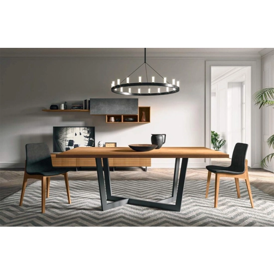 RIO 180x90 con 2 allunghe esterne da 60 Tavoli fissi FGF mobili