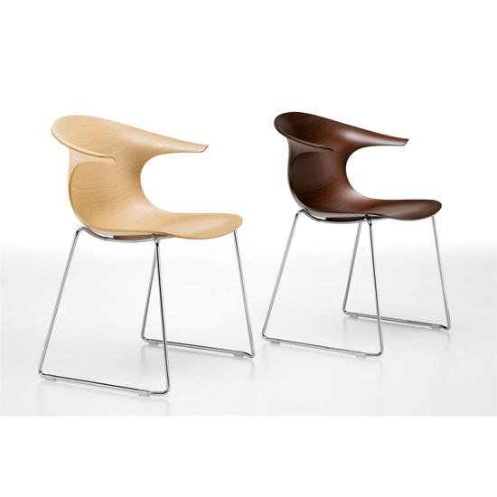 Loop 3D wood slitta Sedia in legno moderna infiniti 1