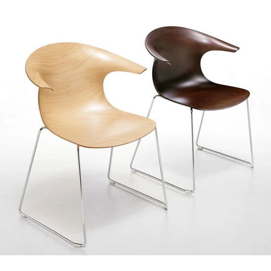 Loop 3D wood slitta Sedia in legno moderna infiniti 2